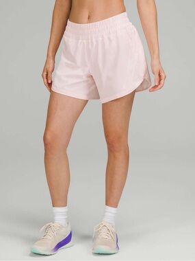 Lululemon Track That Mid-Rise Lined Short 5" Sz 16 Strawberry Milkshake